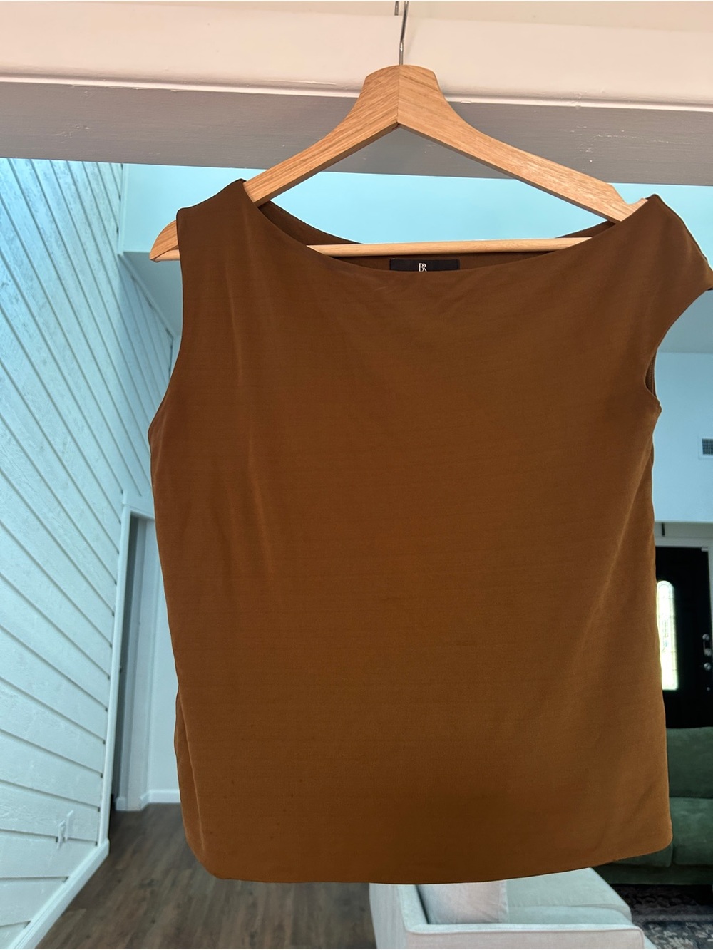 Banana Republic Sleeveless Off Shoulder Brown Women's Top